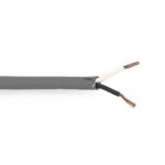 Speaker-Kabel | 2 x 1.50 mm² | Koper | 100 m | Rond | PVC | Donkergrijs | Rol