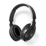 Draadloze Over-ear Koptelefoon | Batterij 1 werkingstijd standaard verbruik: 1200 min | Ingebouwde microfoon | Drukbediening | Ondersteuning voor spraakbesturing | Volumebediening | Inclusief reiskoffer | Zwart