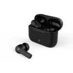 Volledig Draadloze Oordopjes | ENC (Environmental Noise Cancelling) | Bluetooth® | Batterij 1 werkingstijd standaard verbruik: 1440 min | Aanraakbediening | Charging case | Draadloze oplaadcase | Ingebouwde microfoon | Ondersteuning voor spraakbesturing | Ruisonderdrukking | IPX4 | Zwart