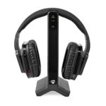 Draadloze TV-Koptelefoon | RF, frequency 2.4 GHz | Over-Ear | Batterij 1 werkingstijd standaard verbruik: 480 min | 25 m | Digitale Audio | Zwart