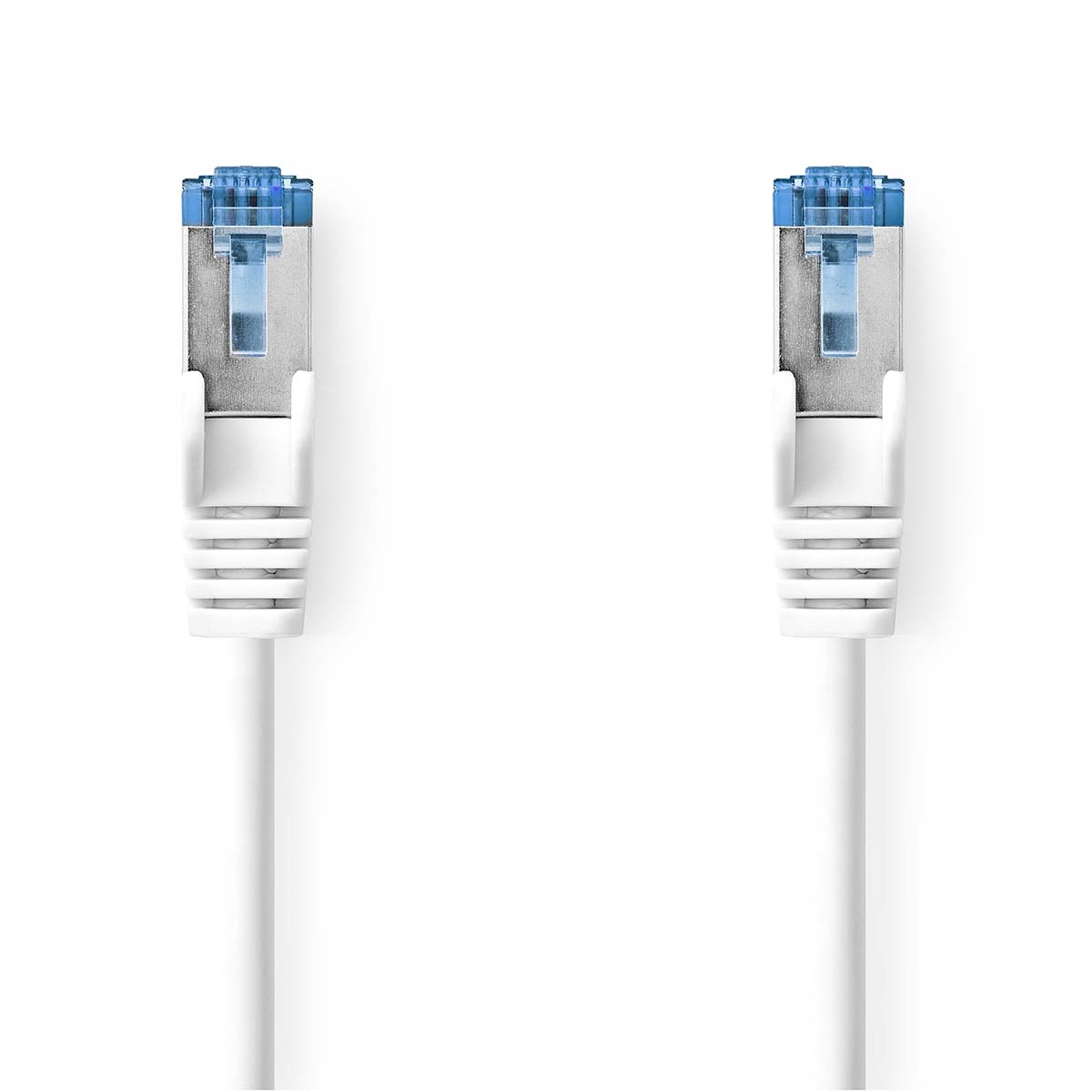 CAT6a netwerkkabel | S/FTP | RJ45 Male | RJ45 Male | 5.00 m | Snagless | Rond | LSZH | Wit | Doos