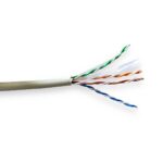 CAT6 Netwerkkabel Rol | Stranded | U/UTP | CCA | 100 m | Binnenshuis | Rond | PVC | Grijs | Trekdoos