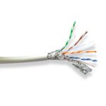 CAT6a Netwerkkabel Rol | Solid | SF/UTP | Koper | 100 m | Binnenshuis | Rond | LSZH | Grijs | Trekdoos
