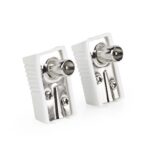 IEC (Coax) Connector | Gehoekt | Male | Vernikkeld | 75 Ohm | Schroef | Diameter kabelinvoer: 7.0 mm | Metaal / Polyvinylchloride (PVC) | Wit | 2 Stuks | Doos