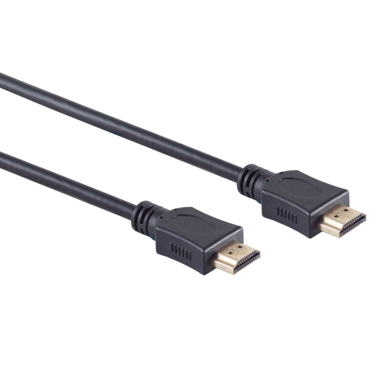 High Speed HDMI™-Kabel met Ethernet | HDMI™ Connector | HDMI™ Connector | 4K@30Hz | ARC | 10.2 Gbps | 25.0 m | Rond | PVC | Zwart | Label