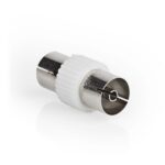Satelliet- en Antenne-Adapter | IEC (Coax) Female | IEC (Coax) Female | Vernikkeld | 75 Ohm | Recht | Kunststof / Metaal | Wit | 1 Stuks | Doos
