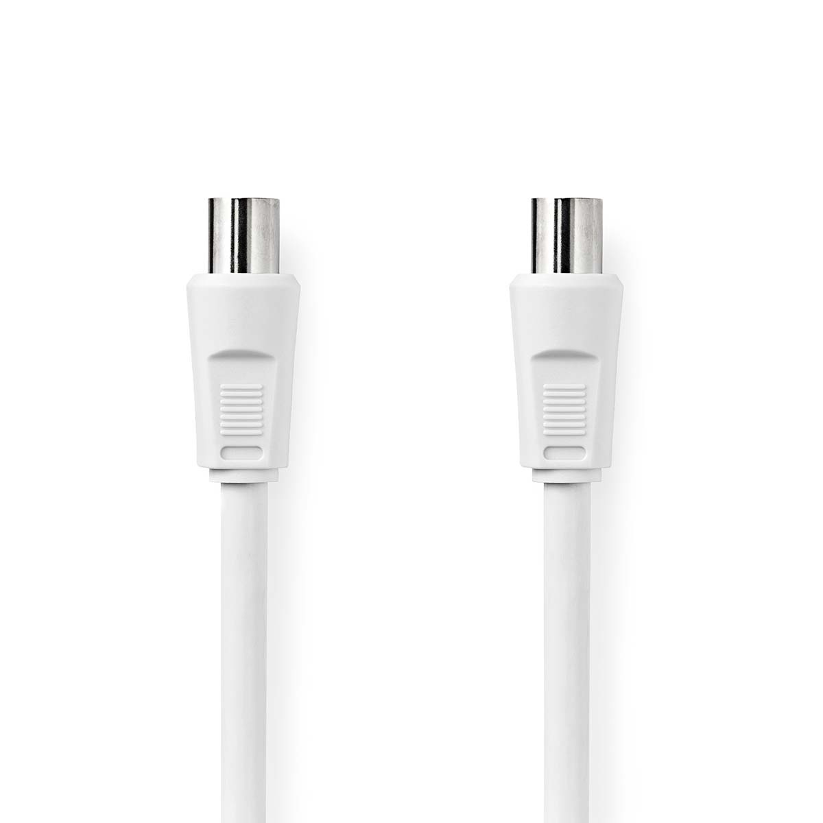 Coaxkabel | IEC (Coax) Male | IEC (Coax) Female | Vernikkeld | 90 dB | 75 Ohm | Dubbel Afgeschermd | 3.00 m | Rond | PVC | Wit | Doos