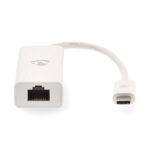 USB-netwerkadapter | USB 3.2 Gen 1 | 1 Gbps | USB-C™ Male | RJ45 Female | 0.20 m | Rond | Vernikkeld | Vertind-Koper | Wit | Doos