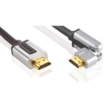 High Speed HDMI kabel met Ethernet HDMI-Connector - HDMI-Connector Draaibaar 1.00 m Zwart