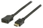 High Speed ​​HDMI™-Kabel met Ethernet | HDMI™ Connector | HDMI™ Output | 4K@30Hz | 10.2 Gbps | 5.00 m | Rond | PVC | Zwart | Label