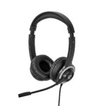 PC Headset | On-Ear | Stereo | USB Type-A / USB Type-C™ | Fold-Away Microphone | Black