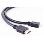 High Speed ​​HDMI™-Kabel met Ethernet | HDMI™ Connector | HDMI™ Mini-Connector | 4K@30Hz | 10.2 Gbps | 1.50 m | Rond | PVC | Zwart | Label
