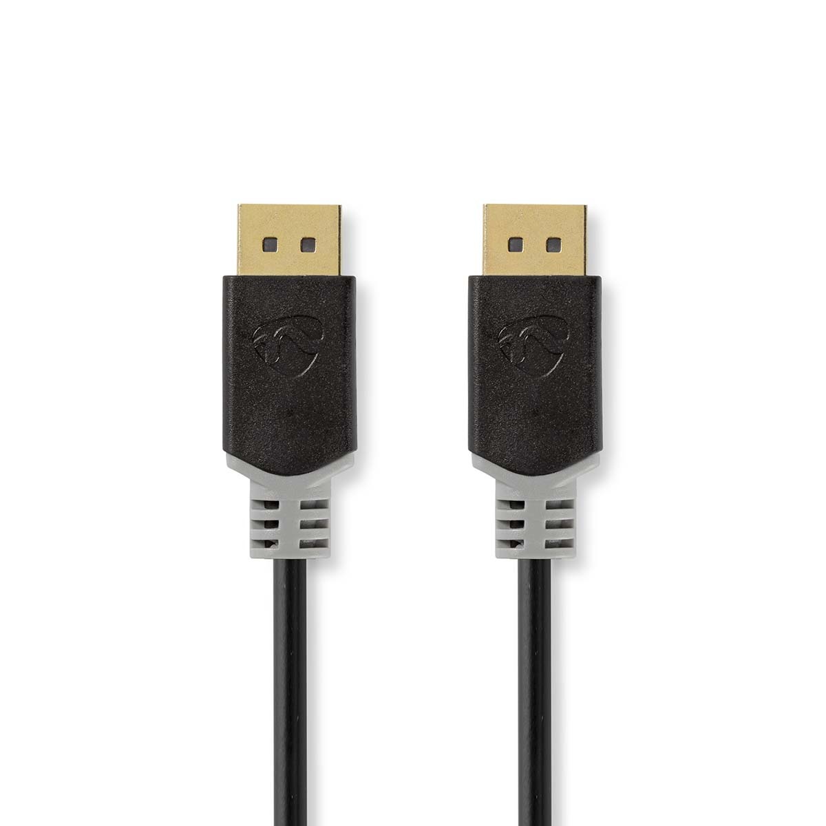 DisplayPort-Kabel | DisplayPort Male | DisplayPort Male | 8K@60Hz | Verguld | 2.00 m | Rond | PVC | Antraciet | Doos