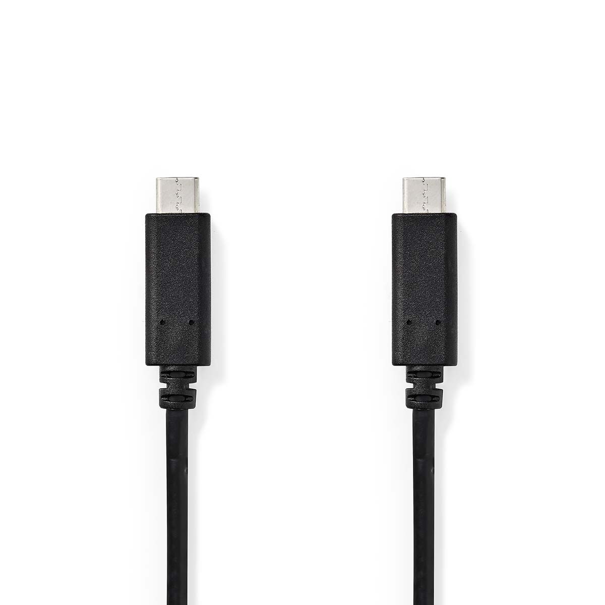 USB-Kabel | USB 3.2 Gen 1 | USB-C™ Male | USB-C™ Male | 60 W | 4K@60Hz | 5 Gbps | Vernikkeld | 2.00 m | Rond | PVC | Zwart | Doos