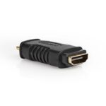 HDMI™-Adapter | HDMI™ Mini-Connector | HDMI™ Output | Verguld | Recht | ABS | Zwart | 1 Stuks | Blister