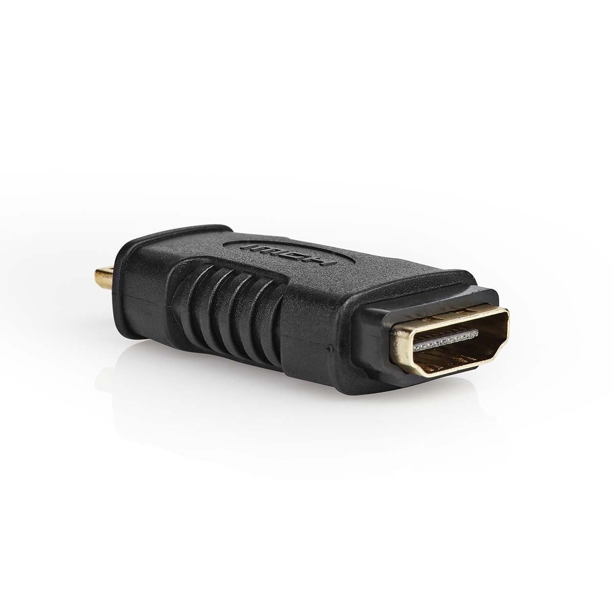 HDMI™-Adapter | HDMI™ Mini-Connector | HDMI™ Output | Verguld | Recht | ABS | Zwart | 1 Stuks | Blister