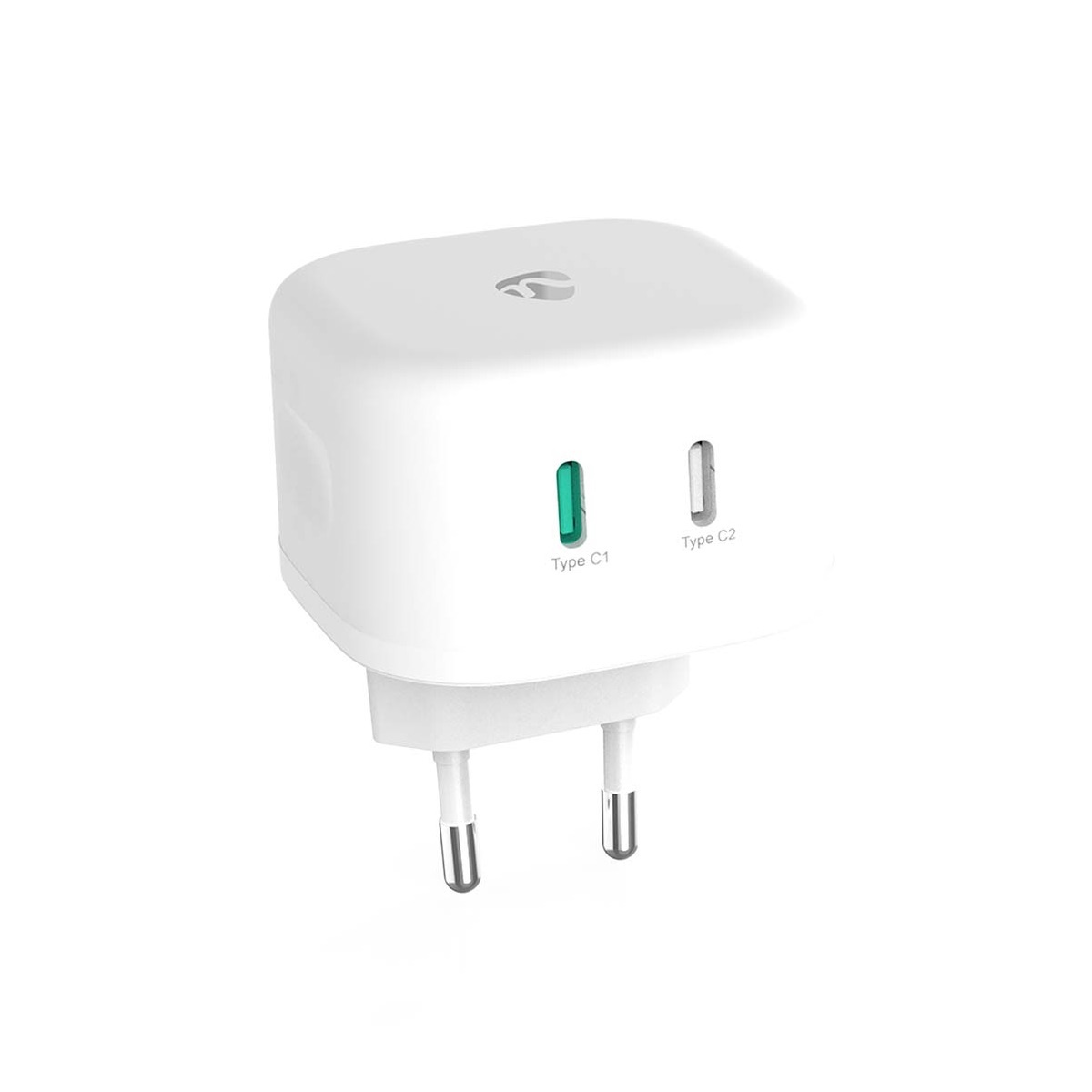 Oplader | 45 W | GaN | PD3.0 45W | 2.25 / 3.0 A | Outputs: 2 | 2x USB-C™ | Automatische Voltage Selectie | Wit