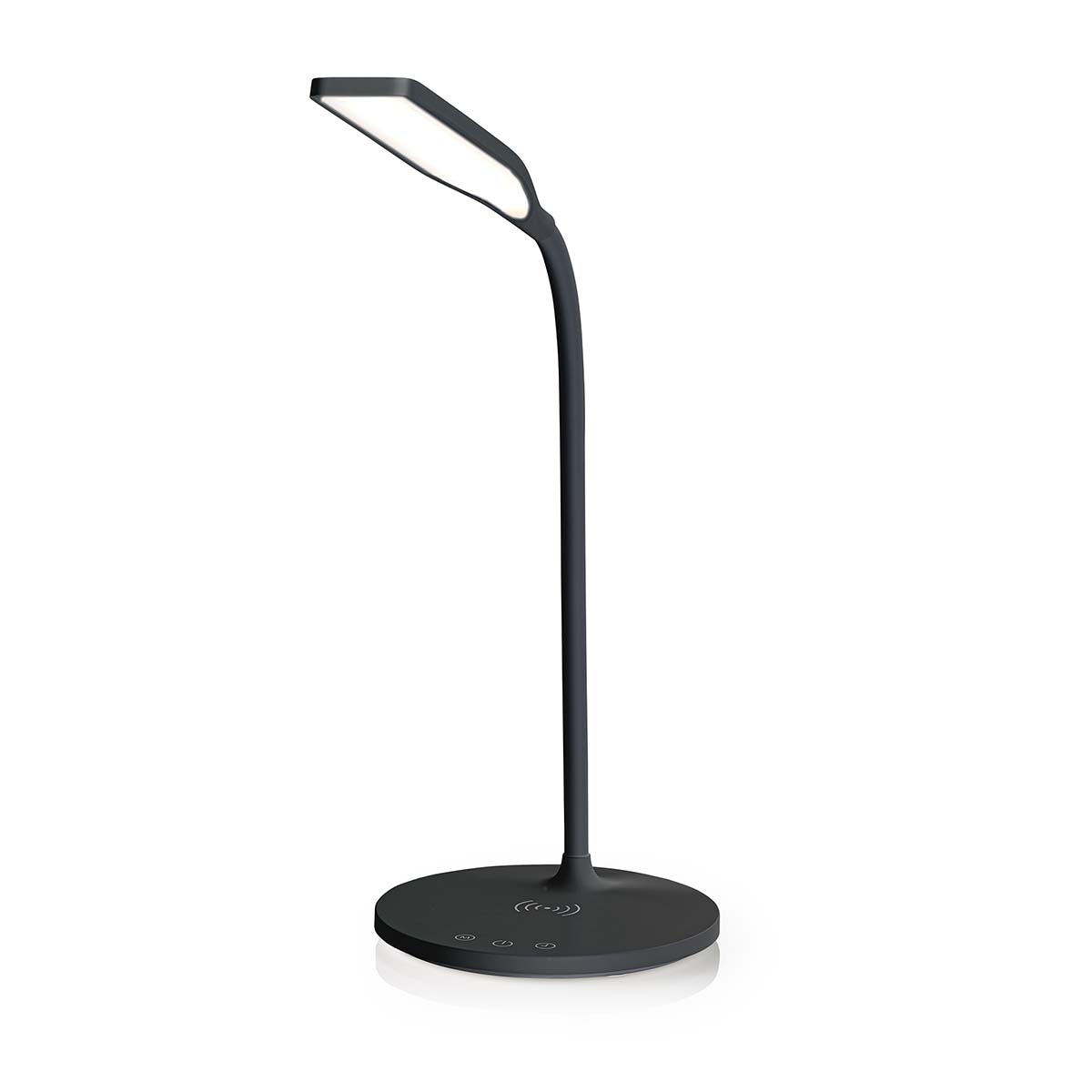 LED-Bureaulamp met Draadloze Lader | Dimmer - Op Product | LED / Qi | 15 W | Met dimfunctie | Koel Wit / Natuurlijk Wit / Warm Wit | 2700 - 6500 K