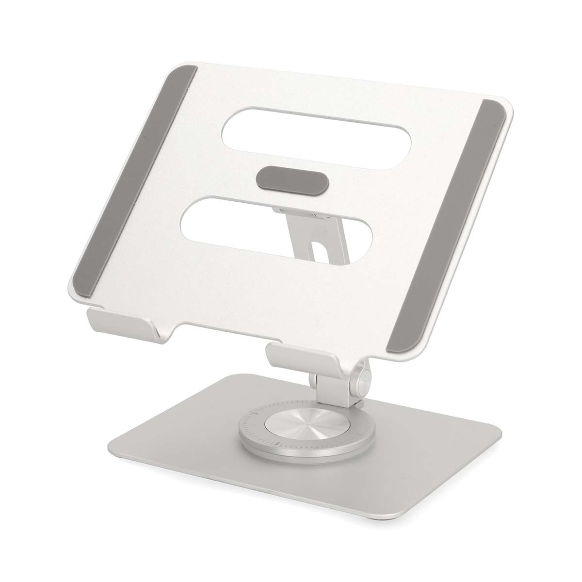 Tablet Standaard | Draai- en Kantelbaar | Zilver