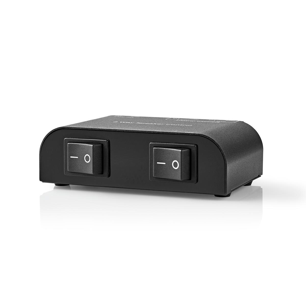 Speaker Control Box | 2 poort(en) | Klemmen | Luidspreker Impedantie: 4-16 Ohm | Maximale Belasting per Kanaal: 150 W | Aluminium | Zwart
