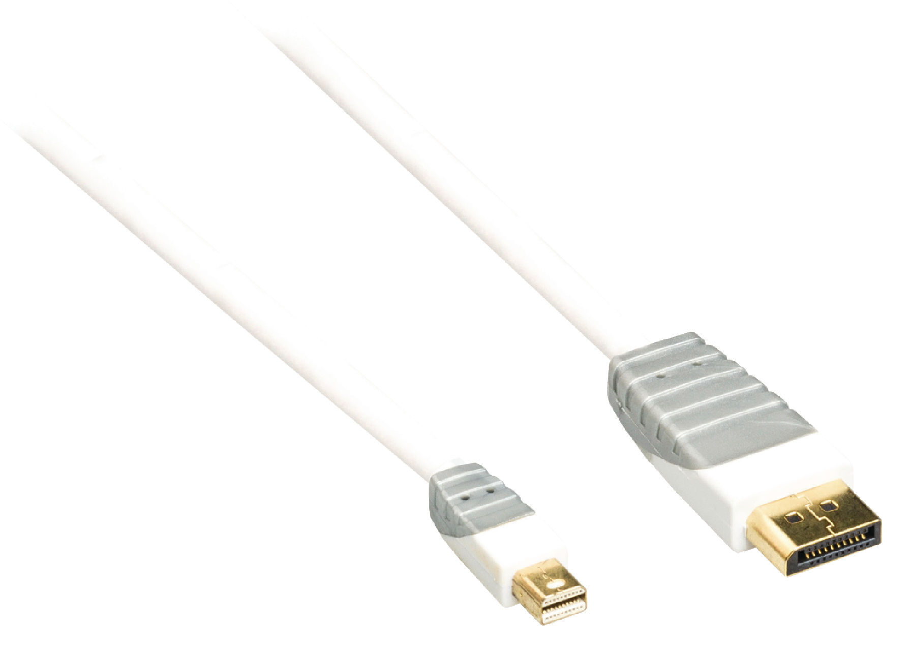 Mini DisplayPort Kabel Mini-DisplayPort Male - DisplayPort Male 1.00 m Wit