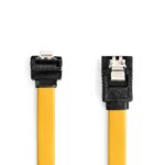 SATA Kabel | 6 Gbps | SATA 7-Pins Female | SATA 7-Pins Female | Vernikkeld | 0.50 m | Plat | PVC | Geel | Doos