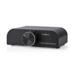 Analoge Audio-Switch | 4-Poorts poort(en) | Ingangen audio / video / data: 1x 3.5 mm Audio Input / 3x (2x RCA Female) | Uitgangen audio / video / data: 1x (2x RCA Female) | Manueel | Metaal | Antraciet