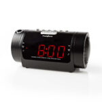 Wekkerradio | LED | Tijdprojectie | AM / FM | Snoozefunctie | Slaaptimer | Aantal alarmen: 2 | Zwart