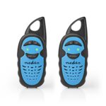 Walkie talkie Set | 2 Handsets | 3000 m | Aantal frequentiekanalen: 3 | PTT | 180 min | Blauw / Zwart