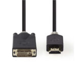 HDMI™ Kabel | HDMI™ Connector | DVI-D 24+1-Pins Male | 1080p | Verguld | 2.00 m | Recht | PVC | Antraciet | Doos