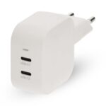 Oplader | 45 W | GaN | PD3.0 | 2.25 / 3.0 A | Outputs: 2 | 2x USB-C™ | Automatische Voltage Selectie | Wit