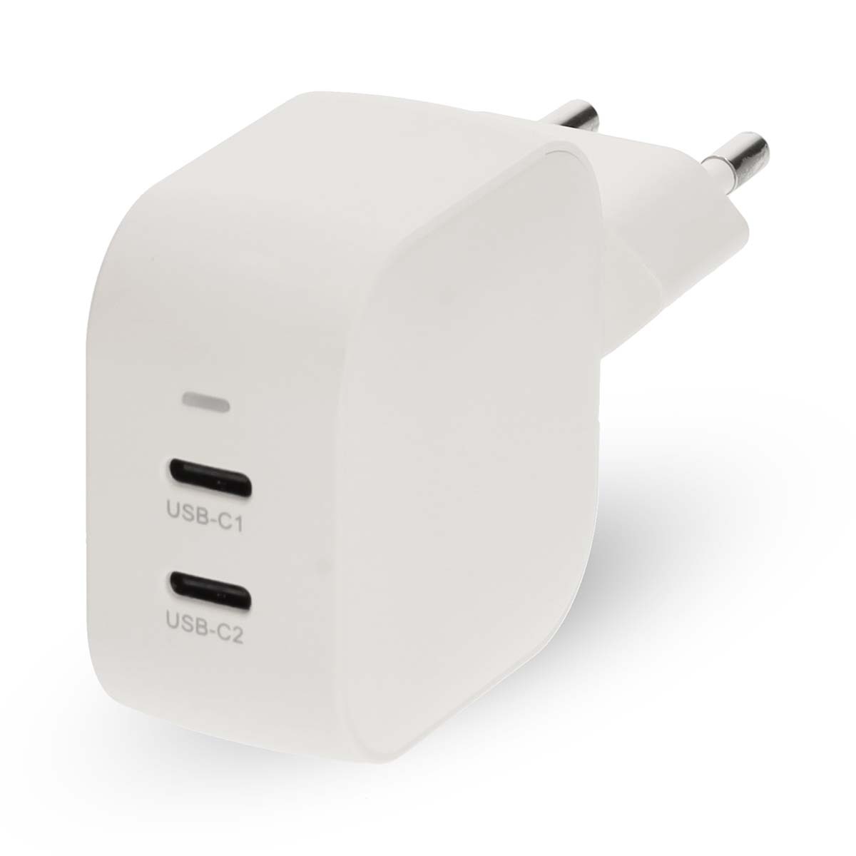 Oplader | 45 W | GaN | PD3.0 | 2.25 / 3.0 A | Outputs: 2 | 2x USB-C™ | Automatische Voltage Selectie | Wit