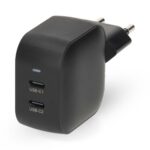 Oplader | 35 W | GaN | PD3.0 | 1.75 / 2.33 / 2.92 / 3.0 A | Outputs: 2 | 2x USB-C™ | Automatische Voltage Selectie | Zwart
