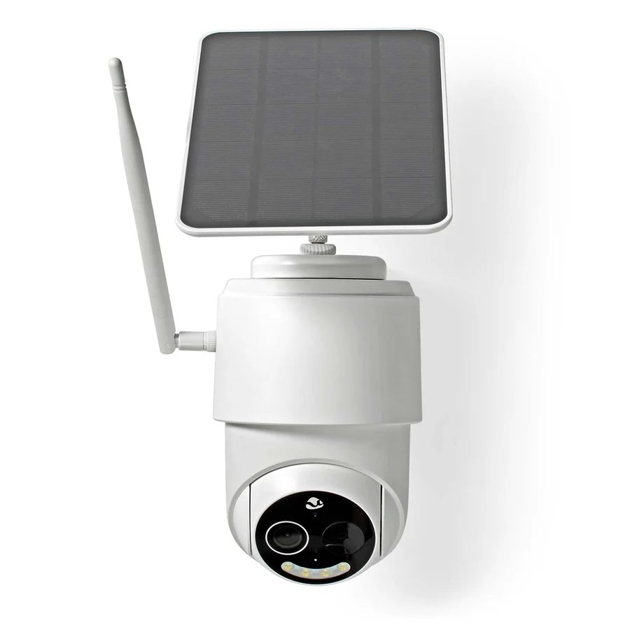 SmartLife Camera voor Buiten | Full HD 1080p | Pan tilt | IP65 | Max. batterijduur: 5 Maanden | Cloud Opslag (optioneel) / microSD (niet inbegrepen) | 5 V DC | Bewegingssensor | Nachtzicht | Wit