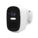 SmartLife Camera voor Buiten | Spotlight | 4MP Quad HD 1440p / 2560x1440 | IP66 | Max. batterijduur: 10 Maanden | Cloud Opslag (optioneel) / microSD (niet inbegrepen) | 5 V DC | Bewegingssensor | Nachtzicht | Wit