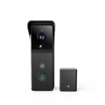 SmartLife Videodeurbel | Batterij Gevoed | 3MP Full HD 1296p | Cloud Opslag (optioneel) / microSD (niet inbegrepen) | IP44 | Bewegingssensor | Nachtzicht | Zwart