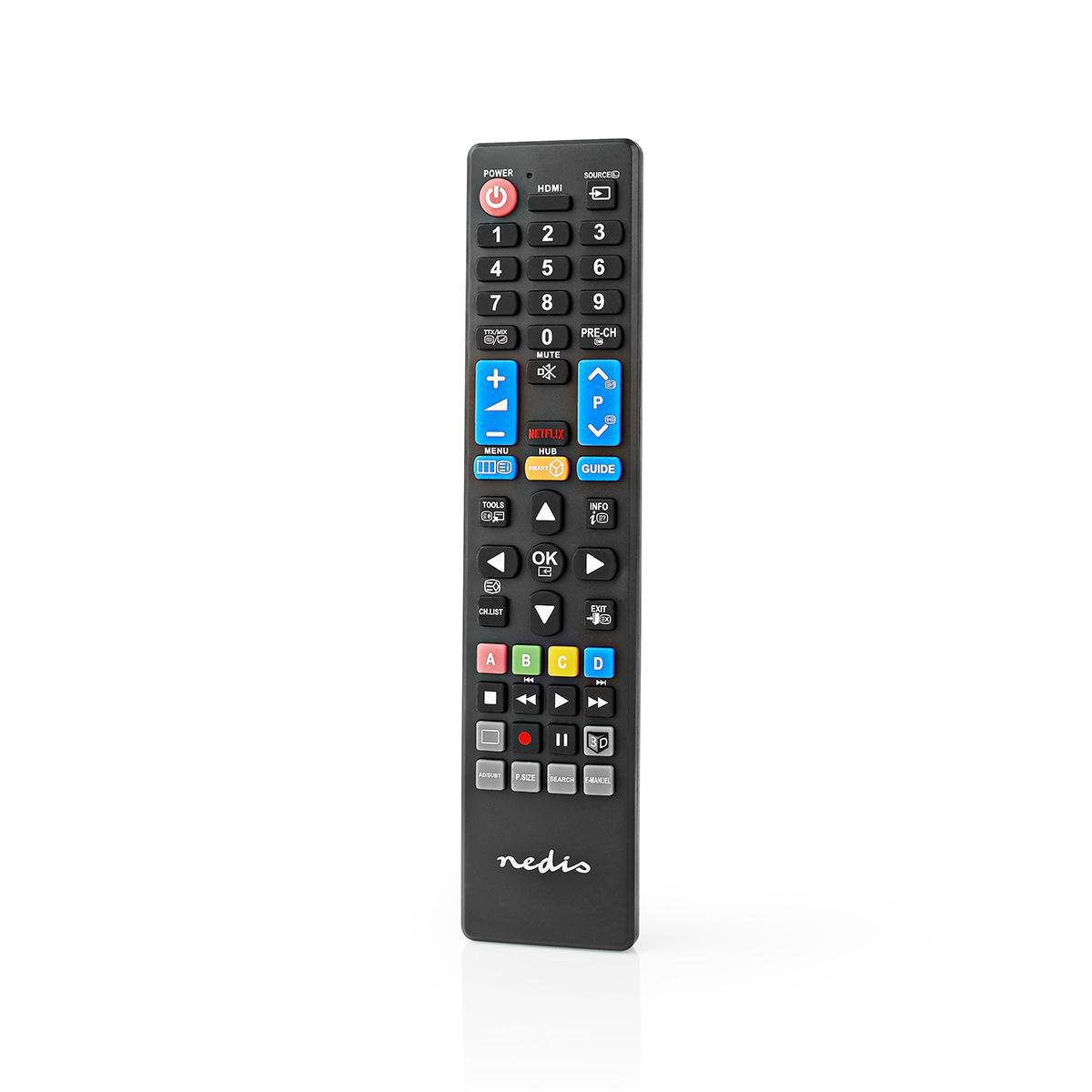 Vervangende Afstandsbediening | Geschikt voor: Samsung | Vast | 1 Apparaat | Netflix Knop | Infrarood | Zwart