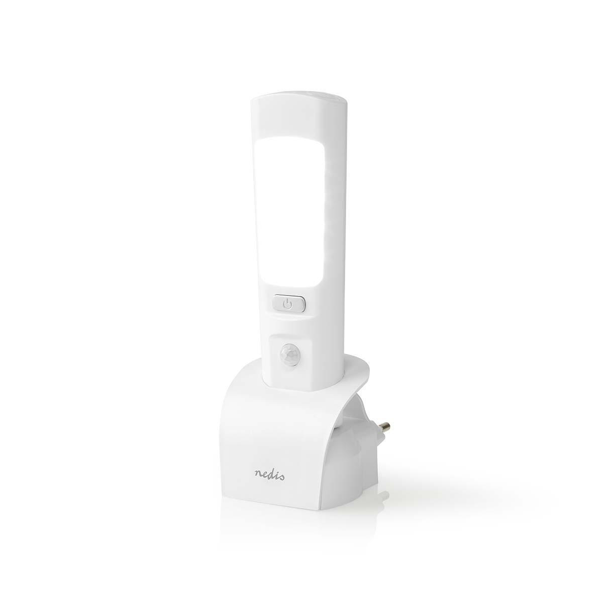 LED-Oriëntatielicht en Zaklamp | Netvoeding | 220 - 240 V AC 50 Hz | 1.30 W | Oplaadbaar | Nominale lichtstroom: 37 lm | Lichtbereik: 3 m | Stralingshoek: 71 ° | LED-zaklamp