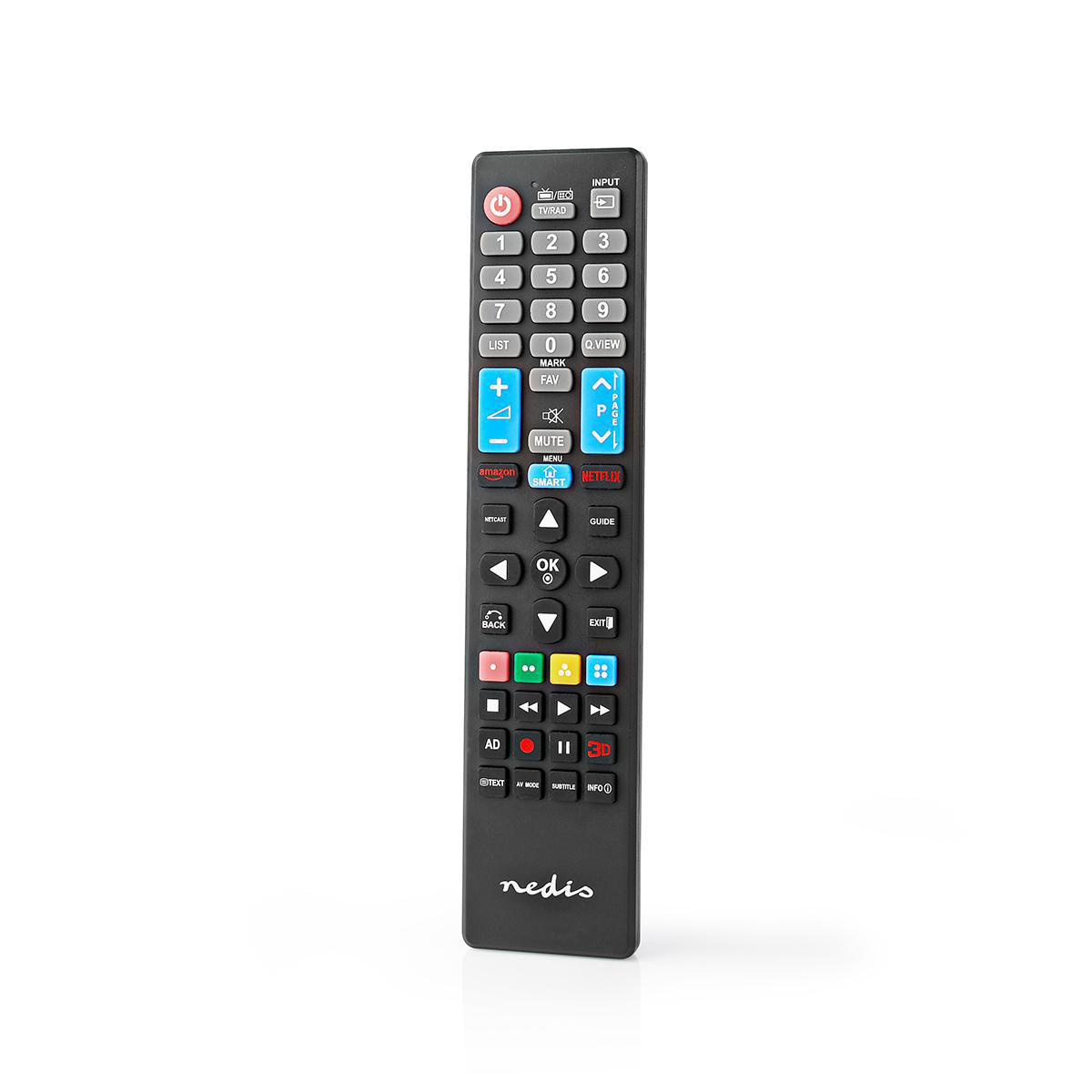 Vervangende Afstandsbediening | Geschikt voor: LG | Vast | 1 Apparaat | Amazon Prime / Netflix Knop / Smart Home Knop | Infrarood | Zwart