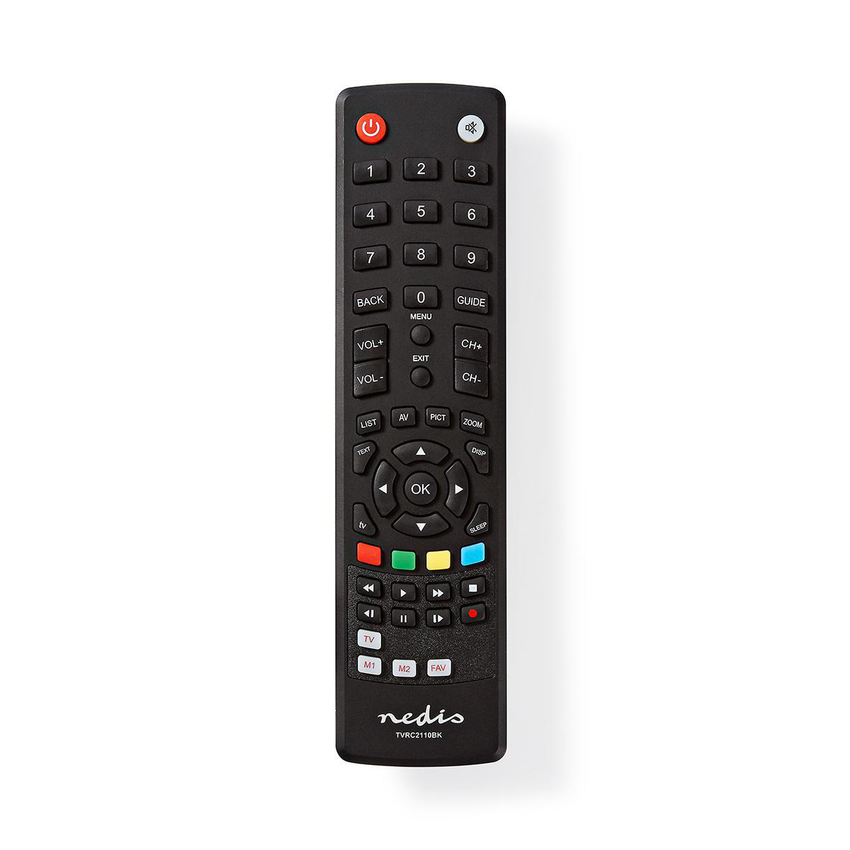 Nedis voorgeprogrammeerde universele TV afstandsbediening