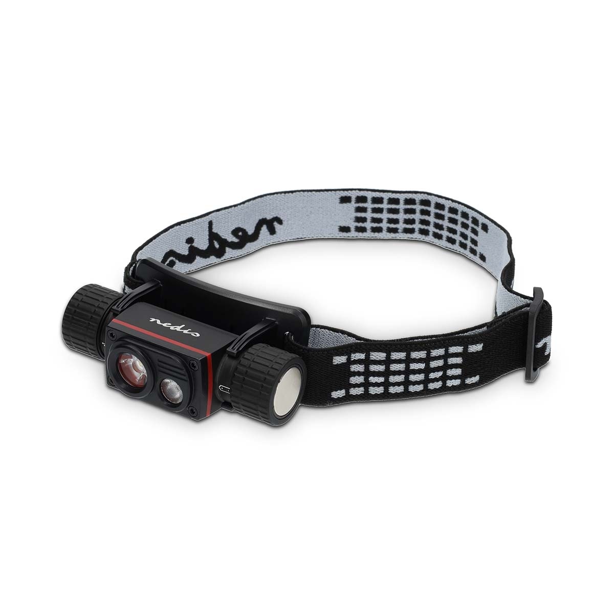 LED hoofdlamp | Batterij Gevoed / USB Gevoed | 3.7 V DC | Oplaadbaar | Nominale lichtstroom: 1000 lm | Lichtbereik: 180 m