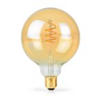 LED-Filamentlamp E27 | G95 | 3.8 W | 250 lm | 2100 K | Dimbaar | Extra Warm Wit | Retrostijl | 1 Stuks