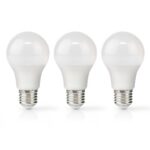 LED-Lamp E27 | A60 | 4.9 W | 470 lm | 2700 K | Warm Wit | Retrostijl | Frosted | 3 Stuks