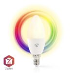 SmartLife Multicolour Lamp | Zigbee 3.0 | E14 | 470 lm | 4.90 W | RGB / Warm tot Koel Wit | 2200 - 6500 K | Android™ / IOS | Kaars | 1 Stuks
