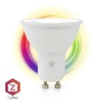 SmartLife Multicolour Lamp | Zigbee 3.0 | GU10 | 345 lm | 4.70 W | RGB / Warm tot Koel Wit | 2200 - 6500 K | Android™ / IOS | Spot | 1 Stuks