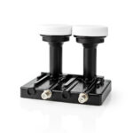 LNB | Twin Monoblock 4,3° | Outputs: 2x F-connector | Ruisbereik: 0.85 dB | Conversiewinst: 52 - 66 dB | Zwart | Geschikt voor: Astra1+ / Astra3