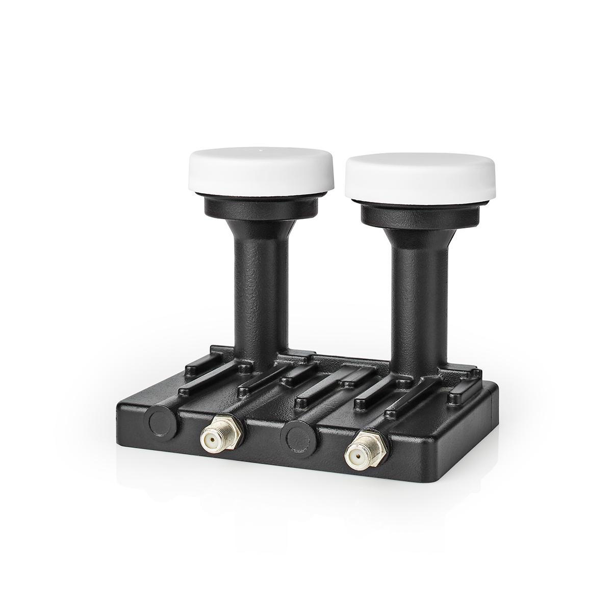 LNB | Twin Monoblock 6° | Apparaat stroomoutput: 2x F-Connector | Ruisbereik: 0.85 dB | Conversiewinst: 52 - 67 dB | Zwart | Geschikt voor: Astra+ / Hotbird