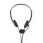 PC-Headset | On-Ear | Stereo | 2x 3.5 mm | Opvouwbare microfoon | Zwart