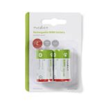 Oplaadbare NiMH-Batterij C | 1.2 V DC | 4000 mAh | Voorgeladen | 2-Pak | HR14