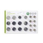 Lithium / Alkaline Knoopcelbatterij Multipack | 1.5 / 3 V DC | Alkaline / Lithium | CR1620 / CR2016 / CR2025 / CR2032 / LR43 / LR44 / LR54 | Aantal batterijen: 20 Stuks | Blisterkaart